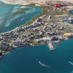 Solar panels power up the artificial island of Yas in the UAE