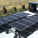 A new foldable, moveable 15kw solar power plant for disaster zones