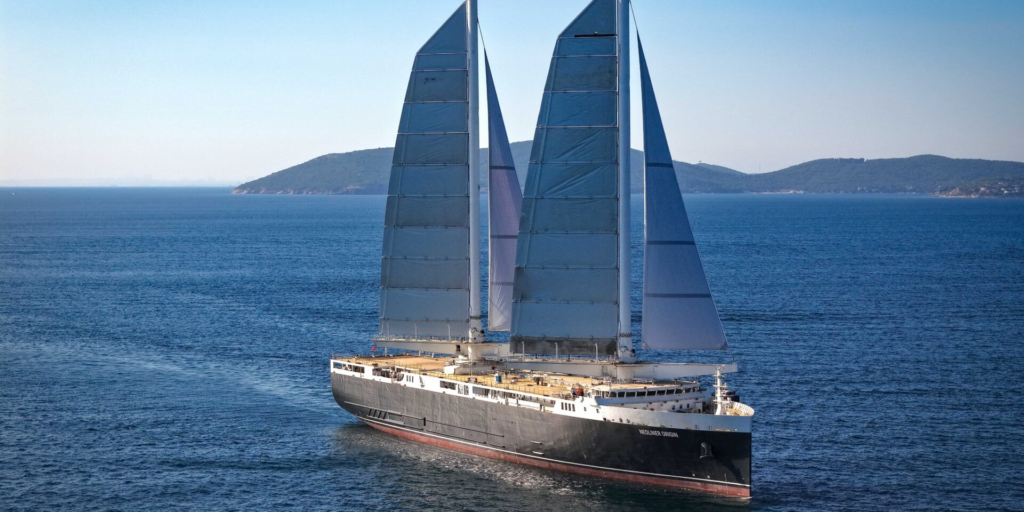 Wind-powered cargo ship Neoliner sails into Baltimore